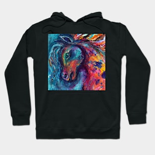 Horse ( head close -up ) Hoodie